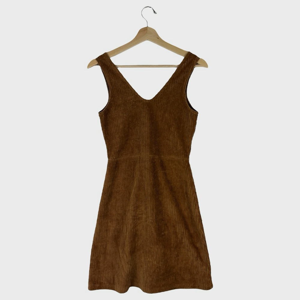 Twik for Simons Brown Corduroy Button-Down Dress - Picture 3 of 6